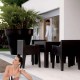 Jut Furche Chair Vondom schwarz