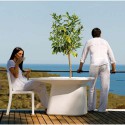 Moma Medium Table Jardiniere Vondom Blanc