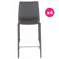 Set di 4 sedie KosyForm piano di lavoro grigio