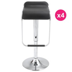 Lot de 4 Tabourets de Bar Noir KosyForm Lot de 4 Tabourets de Bar Noir KosyForm