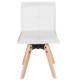 Lot de 4 Chaises Similicuir Blanc KosyForm