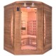 Sauna infrarrojo espectros 3 lugares cuarzo angular y magnesio