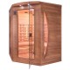 Sauna Infrarouge Spectra 3 Places Angulaire Quartz et Magnésium