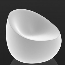 Pedra de empuxo branco brilhante cadeira