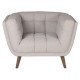 Armchair in fabric gray Meryl KosyForm