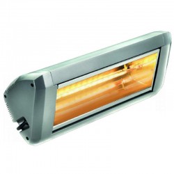 Riscaldamento elettrico a raggi infrarossi HELIOSA modello argento 9 - 2200 W IPX5