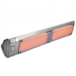 Calefacción eléctrica infrarroja HELIOSA modelo 99-3 plata - 4000 W IPX5 Bluetooth