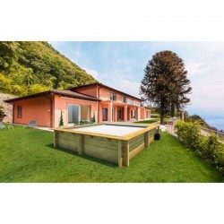Piscine Urbaine Procopi en Bois 420 x 350 x H 133 Couverture Automatique et Coffre Piscine Urbaine Procopi en Bois 420 x 350 x H 133 Couverture Automatique et Coffre