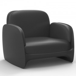 Armchair Vondom lounge Pezzettina anthracite Matt