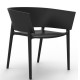 Set of 4 chairs Vondom design Africa black
