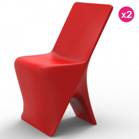 Set di 2 sedie VONDOM design SLOO rosso