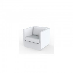 Lounge armchair Ulm Vondom white