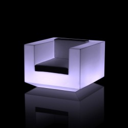 Vondom Vela white illuminated armchair with LED