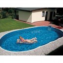 Oval Pool Azuro Luxe PoolMarina freistehend oder begraben 7.3x3.7x1.2