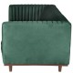 Sofa 2 Places Vintage Green Velvet and Walnut Walnut KosyForm Mantis