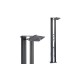 Douche Hybride Dada Formidra Anthracite et Aluminium Brossé 37L