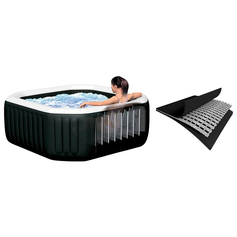 Spa Intex Carbon Bubbles and Jets 4 Places Pure Spa