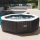 Spa Intex Carbone Bulles et Jets 6 Places Pure Spa