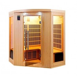 Sauna infrarroja Apollon Cuarzo 3 a 4 plazas France Sauna