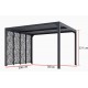 Pergola Bioclimatique Lames Orientables 11 m2 et Brise-Vue latéral 3 m