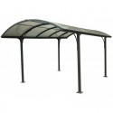 Carport 1 carro 3.05x4.85m alumínio e policarbonato 6mm ANTI-UV Habrita