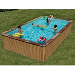 Piscine Bois Zodiac Azteck rectangulaire Hors-sol 690 x 365