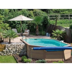 Piscine Bois Zodiac Azteck Ovale Hors-sol 400 x 890