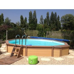 Piscine Bois Zodiac Azteck semi-enterrée ronde 440