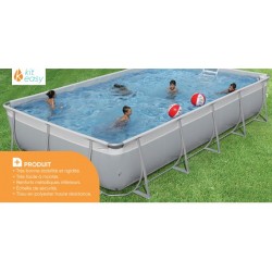 Piscine Tubulaire Autoportante KIT EASY Complet 566 x 306 Liner type Zodiac