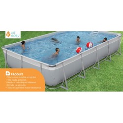 Piscine Tubulaire Autoportante KIT EASY Complet 440 x 306 Liner type Zodiac