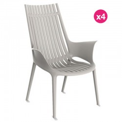 Set van 4 fauteuils Vondom Ibiza Revolution White Milos