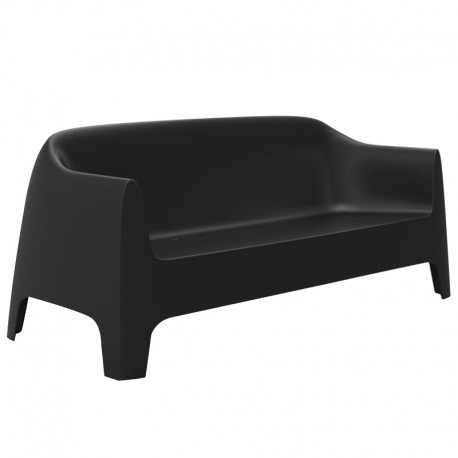 Canapé de jardin Vondom Solid sofa noir