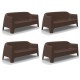 Canapé de jardin Vondom Solid sofa bronze