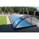 Abri de Piscine en Aluminium anthracite et Polycarbonate 380 x 854 x 132