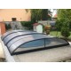 Abri de Piscine en Aluminium anthracite et Polycarbonate 390 x 642 x 75