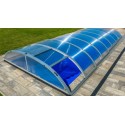 Pool shelter in Aluminum and Polycarbonate 430 x 854 x 84