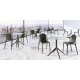 Lot de 4 chaises Vondom Brooklyn noir