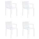 Juego de 4 sillones grises vondom Quartz