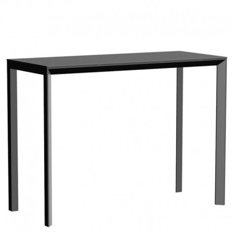 Makkelijk in de omgang Doe het niet pindas Hoge tafel Frame Aluminium Vondom 140x60x105 zwart