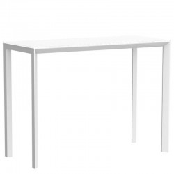 Table haute Frame Aluminium Vondom 140x60xH105 blanc