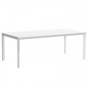 Table Frame Aluminum Vondom 200x100xH74 white
