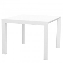 Quadratischer Tisch Aluminium Vondom 100x100xH74 weiß