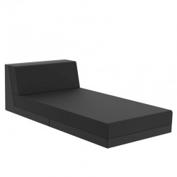 Muebles de jardín Vondon lounge Pixel módulo sofá Vondom tejido Silvertex negro