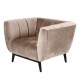 Beige velvet armchair Marao KosyForm