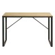 Bureau rectangulaire 120x60 bois clair et métal noir KosyForm