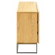 Commode Design 100x78 en bois de chêne contreplaqué et acier finition noire KosyForm
