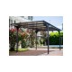 Carport Flat Roof 14.70m2 in aluminum and polycarbonate Habrita