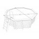 Piscina Legno Ubbink Océa 510 H120 Fodera Blu