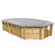 Winter cover octagonal wood pools elongated OCTO Plus 640