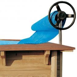 Enrouleur couverture pour piscine bois rectangulaire BWT myPool